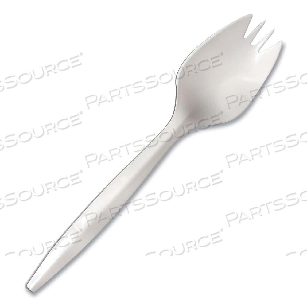 MEDIUMWEIGHT POLYPROPYLENE CUTLERY, SPORK, WHITE by Berkley Square