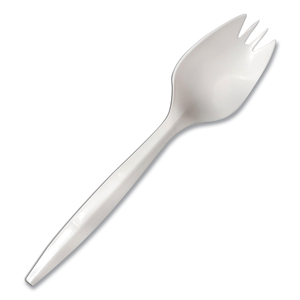 MEDIUMWEIGHT POLYPROPYLENE CUTLERY, SPORK, WHITE, 1,000/CARTON by Berkley Square MEDIUMWEIGHT POLYPROPYLENE CUTLERY, SPORK, WHITE, 1,000/CARTON by Berkley Square