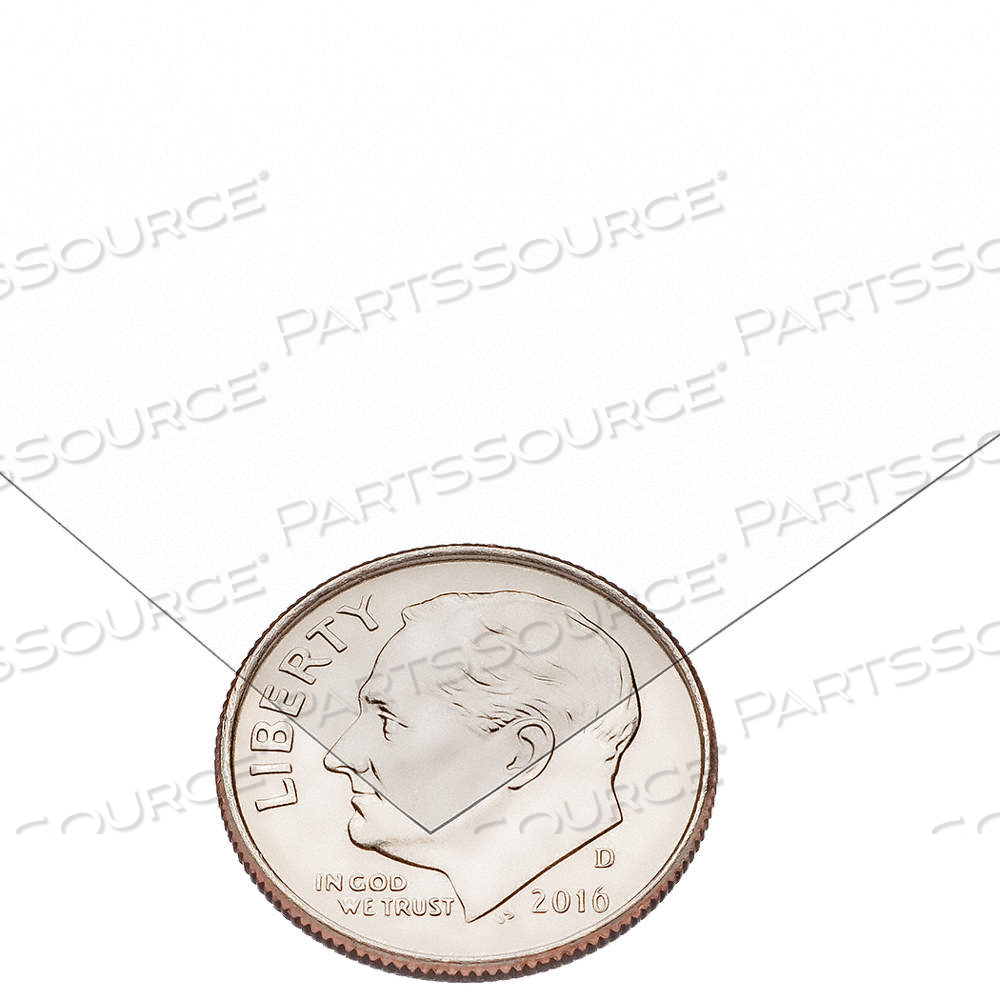 FILM STOCK, 36 IN WD, 5 FT LG, CLEAR, 8,900 PSI TENSILE STRENGTH, PLAIN, 0.004 IN THICK by Approved Vendor