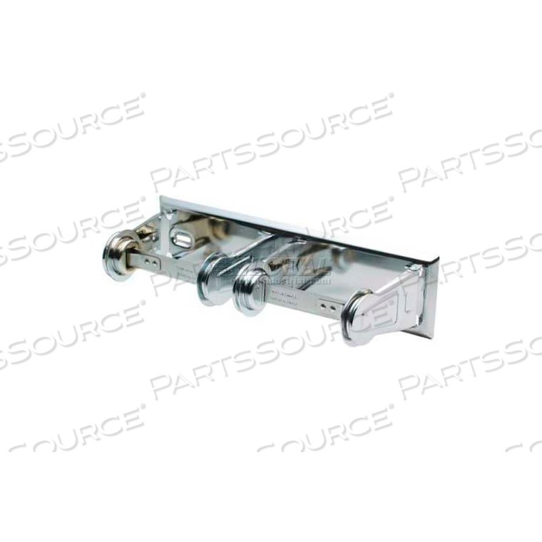 STANDARD DOUBLE TOILET TISSUE HOLDER - CHROME - 150 by Frost Products Ltd STANDARD DOUBLE TOILET TISSUE HOLDER - CHROME - 150 by Frost Products Ltd