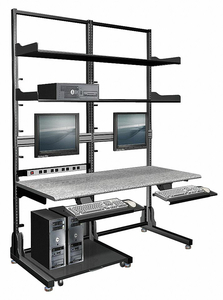 DOUBLE FRAME COMPUTER WORKSTATION by Hergo