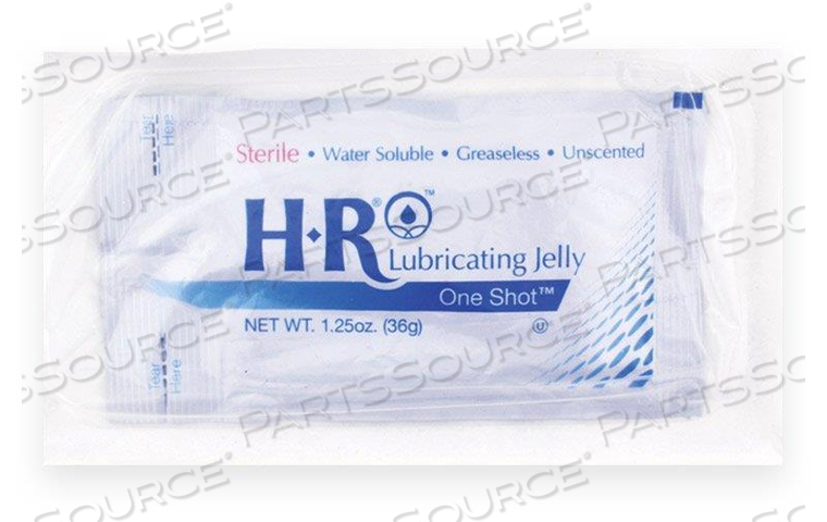 HR® LUBRICATING JELLY 36G (1.27OZ.) ONESHOT® SAFEWRAP® - STERILE 