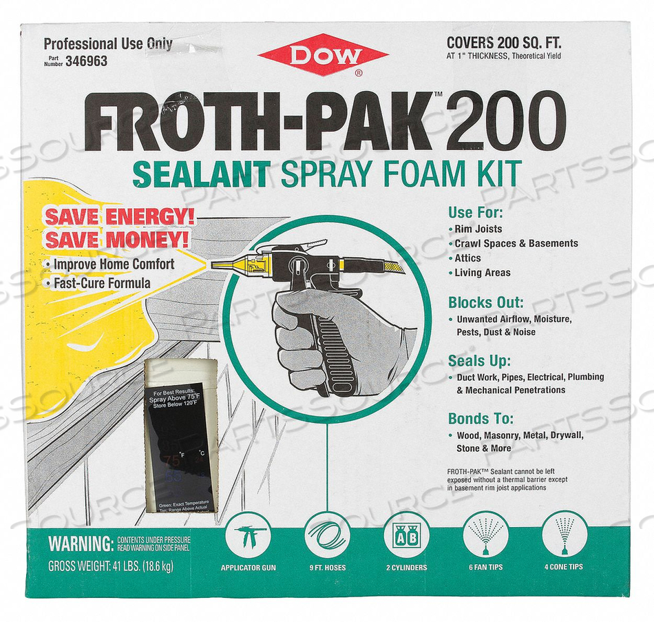 FOAM SEALANT KIT 41 LB. CREAM by Froth-Pak FOAM SEALANT KIT 41 LB. CREAM by Froth-Pak