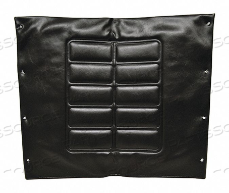 VINYL FLARED BACK UPH 22 W 8 HOLE BLACK by Alco Sales & Service Co