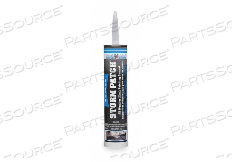 RUBBERIZED CEMENT PATCH 10.5 OZ. BLACK by Kst Coatings