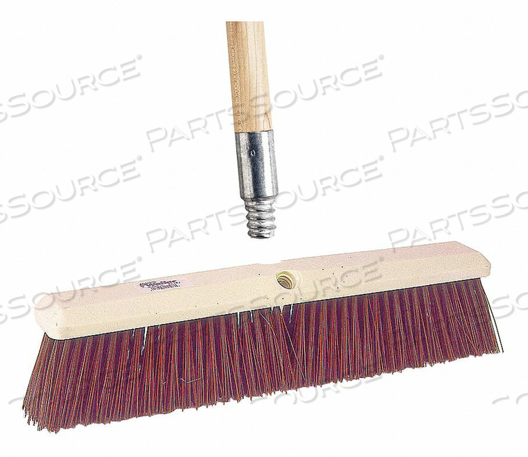 PUSH BROOM HEAD AND HANDLE 24 BROWN by Tough Guy