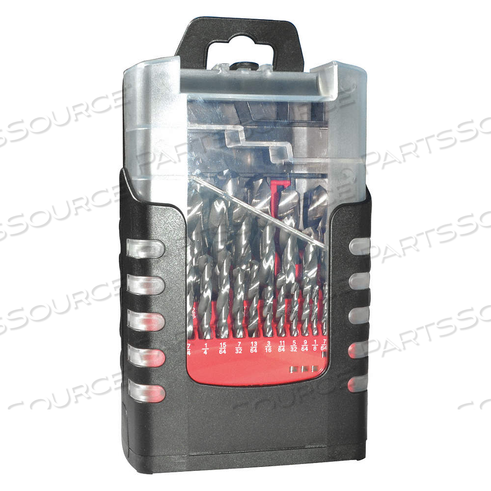 JOBBER DRILL BIT SET, 1.00 MM SMALLEST DRILL BIT SIZE, 24 DRILL BITS, RIGHT HAND by Approved Vendor