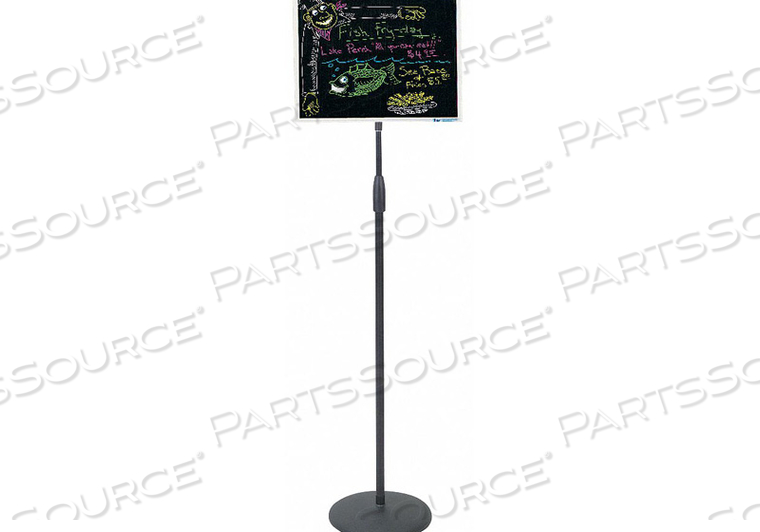PEDESTAL BOARD BLACK DRY ERASE 18X14 by United Visual Products