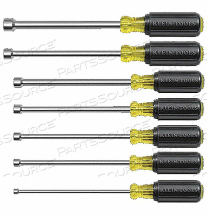 NUT DRIVER SET 7 PIECES SAE HOLLOW by Klein Tools