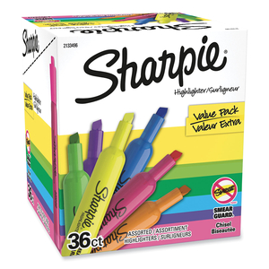 TANK STYLE HIGHLIGHTERS, ASSORTED INK COLORS, CHISEL TIP, ASSORTED BARREL COLORS by Sharpie