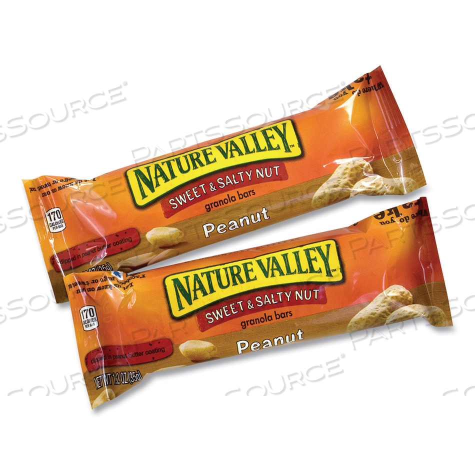 GRANOLA BARS, SWEET AND SALTY PEANUT, 1.2 OZ POUCH, 48/BOX 