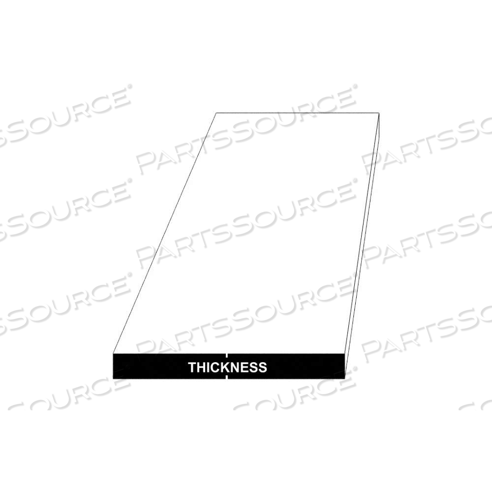 ALUMINUM SHEET 6061, T6, 24 IN OVERALL LG, 12 IN OVERALL WD, 0.063 IN THICK, MILL, +/-0.003 IN by Approved Vendor