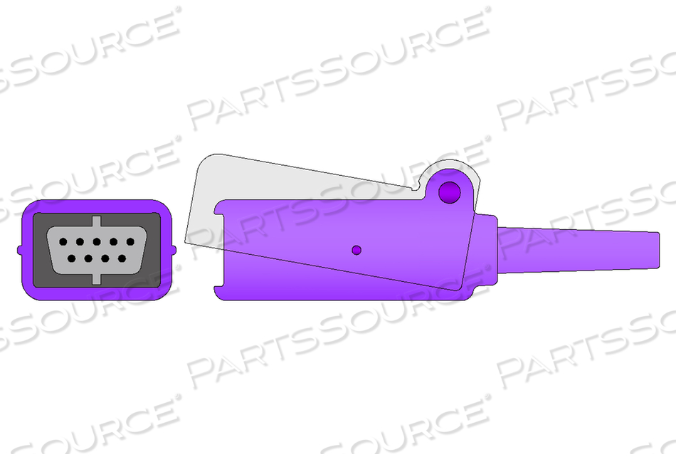 9.8 FT 8 PIN D SUB SPO2 ADAPTER CABLE 