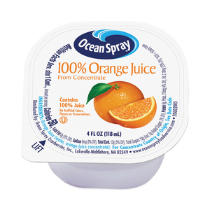 100% JUICE, ORANGE, 4 OZ CUP, 48/BOX by Ocean Spray