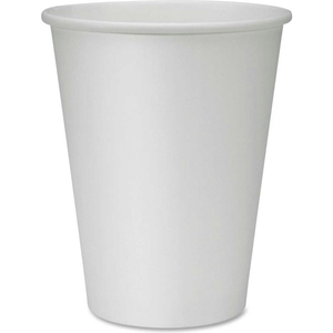 GENUINE JOE DISPOSABLE HOT CUPS, SINGLE, 12 OZ., 1000/CT, WHITE by Genuine Joe