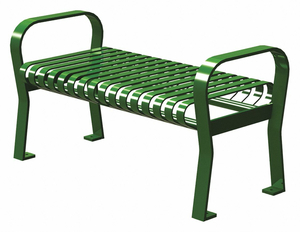 OUTDOOR BENCH 49 IN L 20 IN W GREEN by Graber Manufacturing