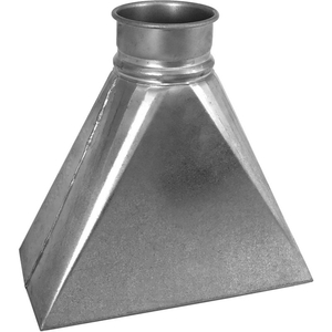 QF ROUTER HOOD, 4" DIA, GALVANIZED STEEL by Nordfab LLC