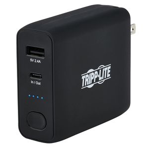 PORTABLE USB MOBILE POWER BANK BATTERY WALL CHARGER COMBO 5K MAH by Tripp Lite PORTABLE USB MOBILE POWER BANK BATTERY WALL CHARGER COMBO 5K MAH by Tripp Lite