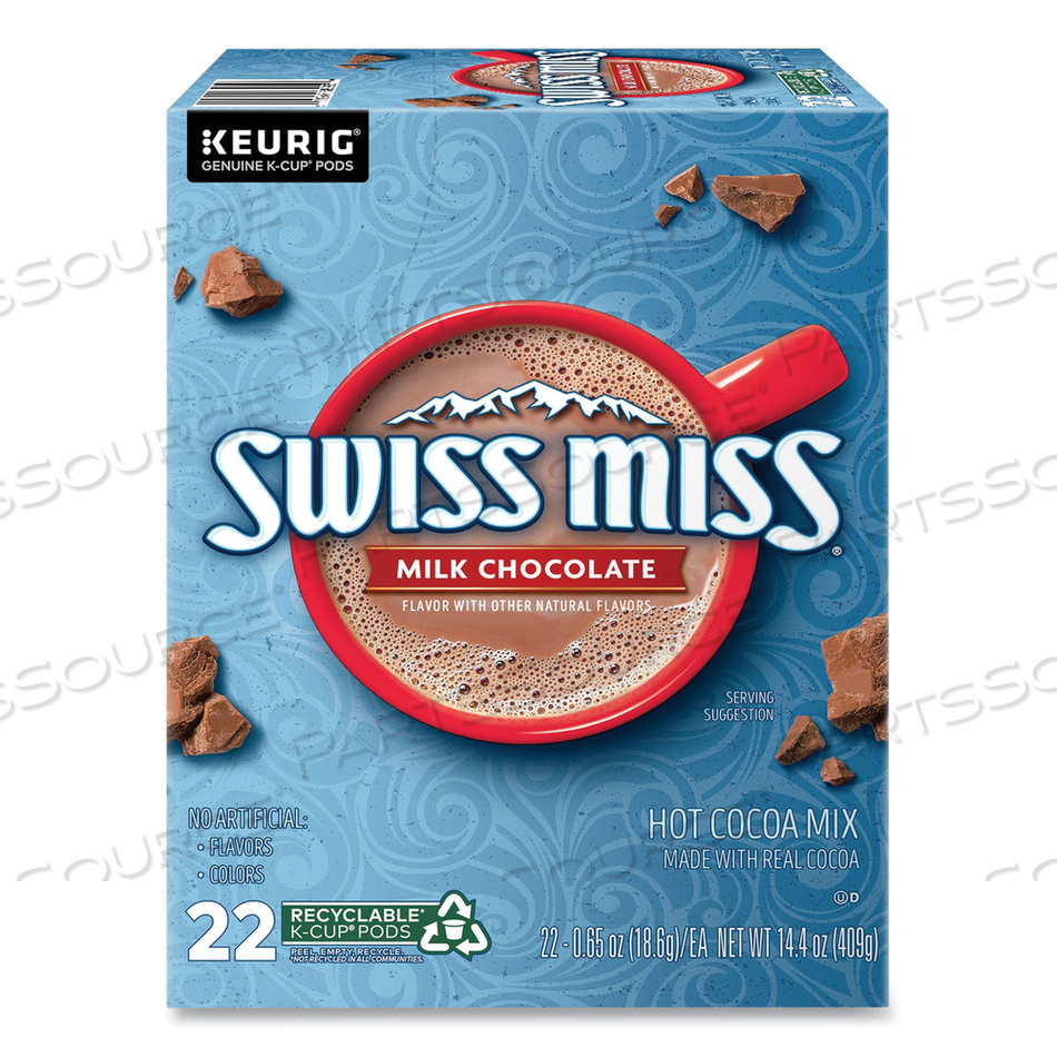 MILK CHOCOLATE HOT COCOA K-CUPS by Swiss Miss