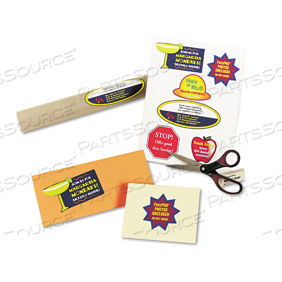 FULL-SHEET VIBRANT INKJET COLOR-PRINT LABELS, 8.5 X 11, MATTE WHITE by Avery