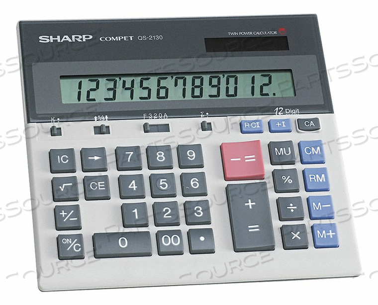 COMMERCIAL DESKTOP CALCULATOR 12 DIGIT by Sharp Electronics Corporation COMMERCIAL DESKTOP CALCULATOR 12 DIGIT by Sharp Electronics Corporation