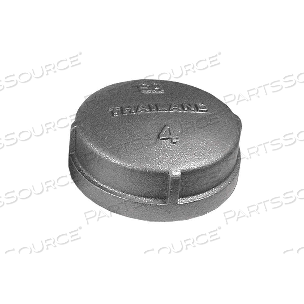 ROUND CAP, MALLEABLE IRON, 4 IN FITTING PIPE SIZE, FEMALE NPT by Approved Vendor