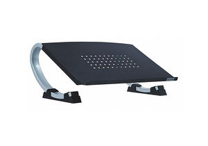 LAPTOP RISER BLACK/SILVER STEEL by Allsop