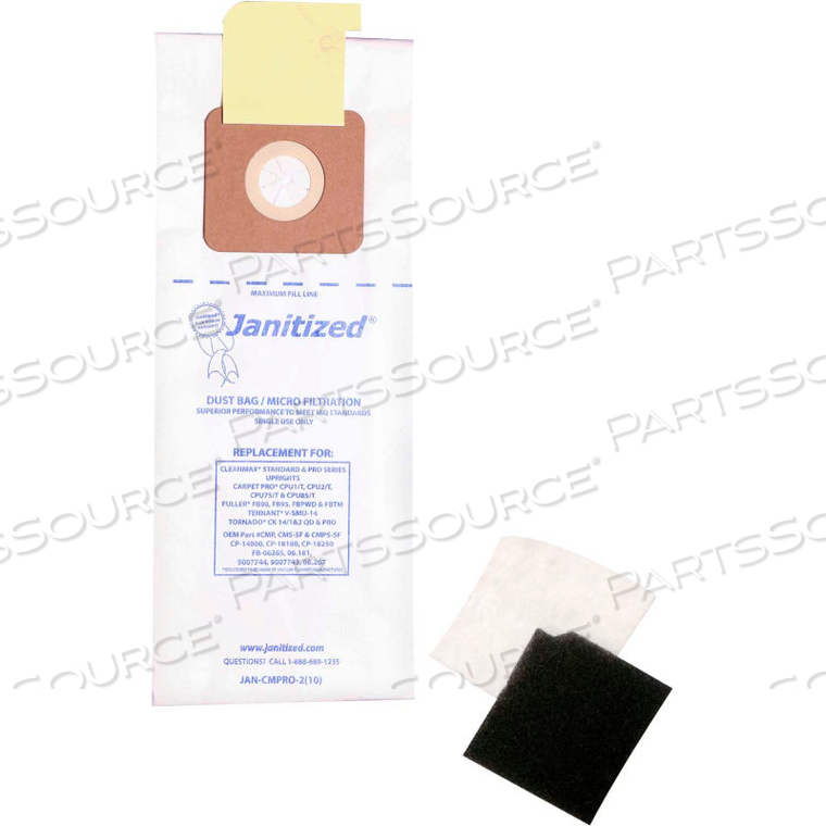 TORNADO PAPER VACUUM BAG - CK14/1 QD by Apc Filtration Inc TORNADO PAPER VACUUM BAG - CK14/1 QD by Apc Filtration Inc