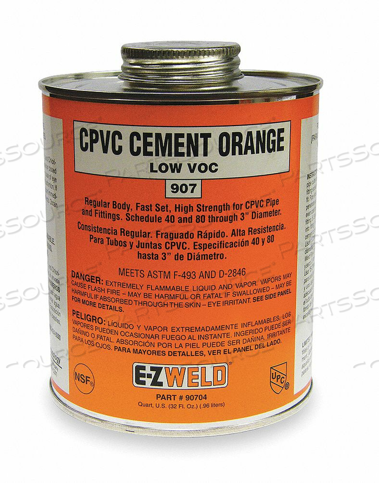 CPVC CEMENT 32 OZ ORANGE by E-Z Weld