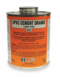 CPVC CEMENT 32 OZ ORANGE by E-Z Weld