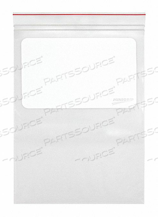 RECLOSABLE BAG STANDARD LDPE SEAL PK1000 by Minigrip