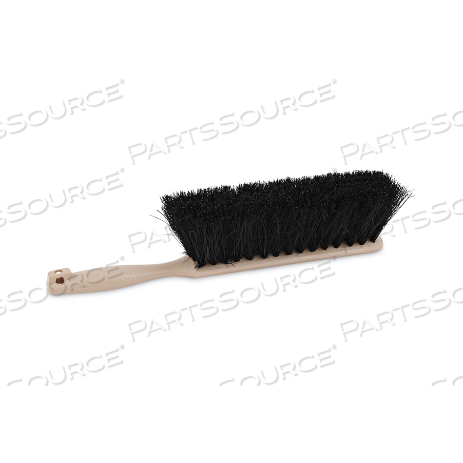 COUNTER BRUSH, BLACK TAMPICO BRISTLES, 4.5" BRUSH, 3.5" TAN PLASTIC HANDLE by Boardwalk