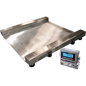 917 SERIES HEAVY DUTY STAINLESS STEEL WASHDOWN DRUM SCALE W/LED INDICATOR, 2,000 LB X 0.5 LB by Optima Scale Manufacturing Inc.