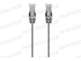SLIM, PATCH CABLE, RJ-45 (M) TO RJ-45 (M), 20 FT, UTP, CAT 6, MOLDED, SNAGLESS, GRAY by Belkin