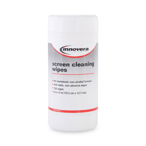 ANTISTATIC SCREEN CLEANING WIPES IN POP-UP TUB, 120/PACK by Innovera