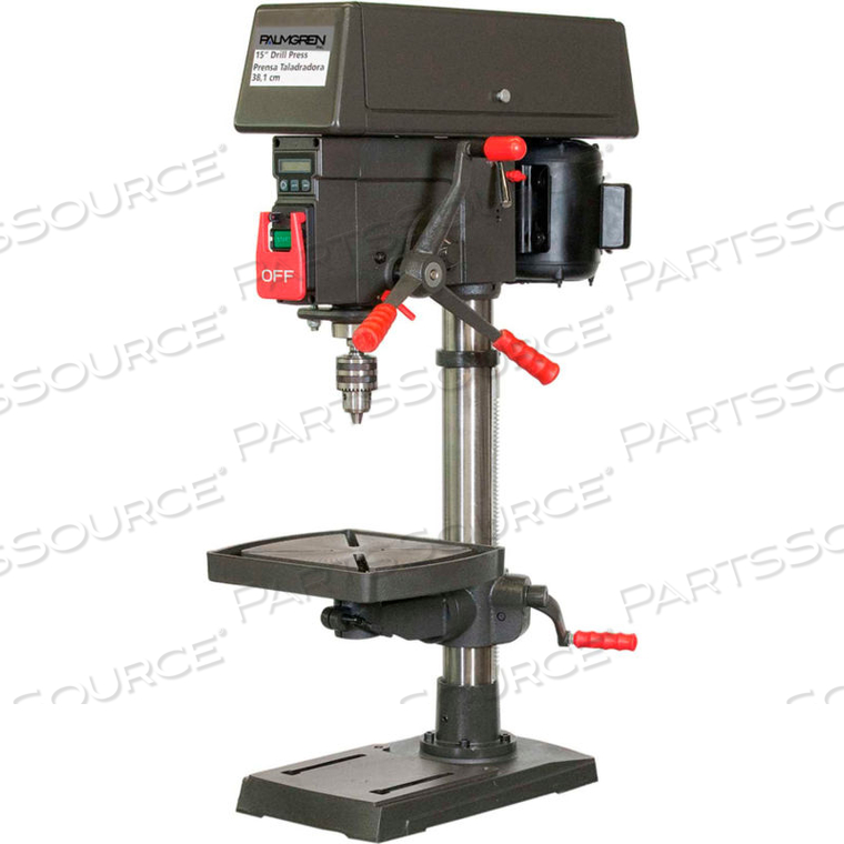 PALMGREN - 13-1/4" 16-SPEED BENCH STEP PULLEY DRILL PRESS 