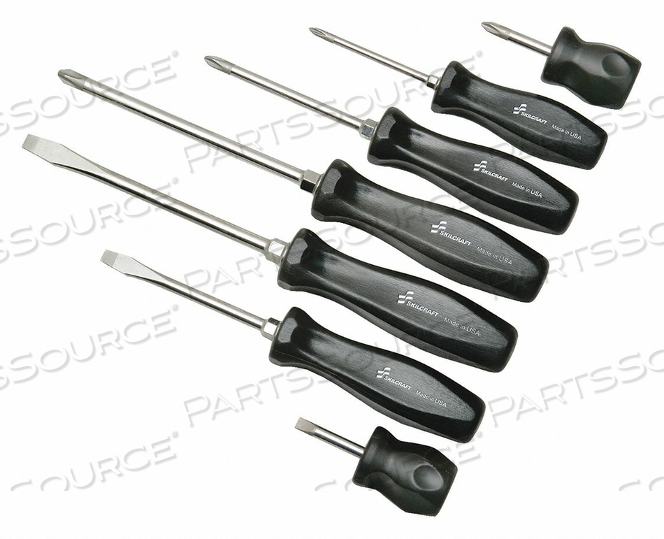 SCREWDRIVER SET SLOTTED/PHILLIPS 7 PC by Ability One SCREWDRIVER SET SLOTTED/PHILLIPS 7 PC by Ability One