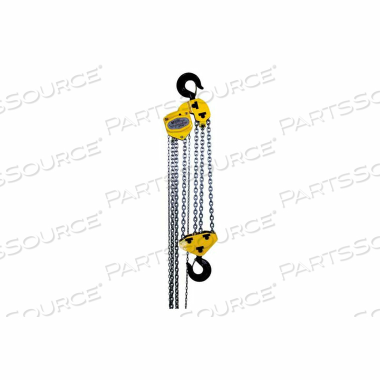 MANUAL CHAIN HOIST W/ STD. OVERLOAD PROTECTION 10 TON CAP. 20' LIFT by Oz Lifting Products MANUAL CHAIN HOIST W/ STD. OVERLOAD PROTECTION 10 TON CAP. 20' LIFT by Oz Lifting Products