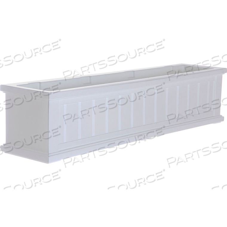 CAPE COD 4-FT. WINDOW BOX PLANTER, WHITE by Mayne Mail Post Inc CAPE COD 4-FT. WINDOW BOX PLANTER, WHITE by Mayne Mail Post Inc