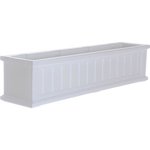 CAPE COD 4-FT. WINDOW BOX PLANTER, WHITE by Mayne Mail Post Inc