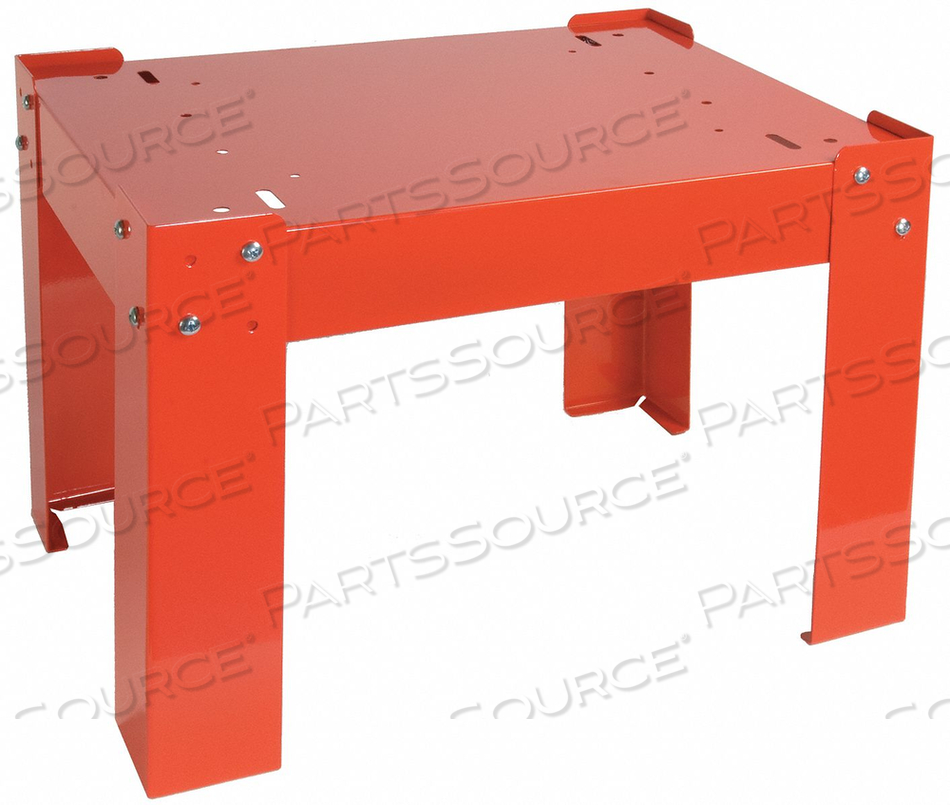 BASE FOR SLIDE RACK CABINET D 16 1/4 RED by Durham Manufacturing Company