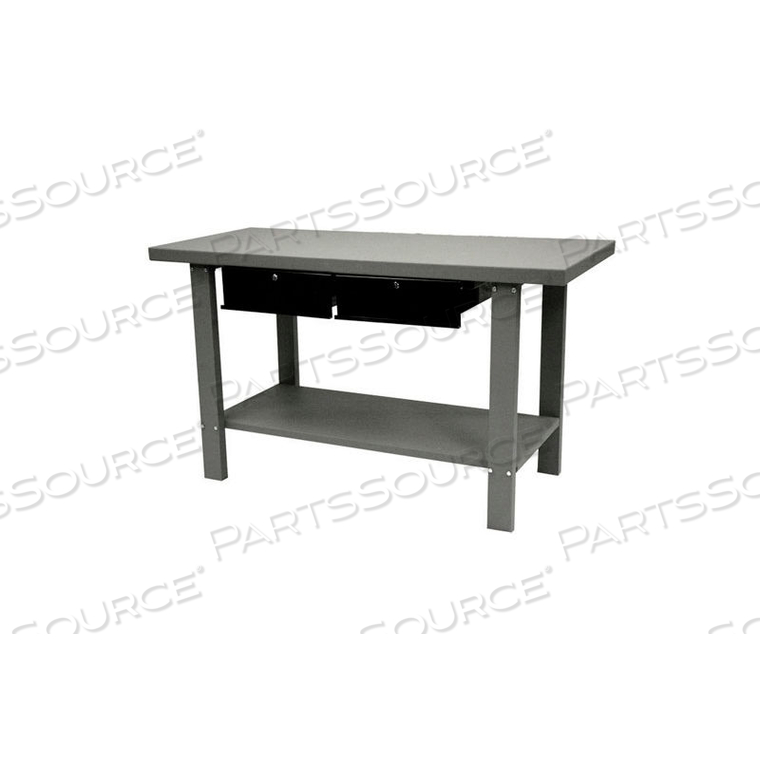 59" AUTOMOTIVE STEEL WORKBENCH W/ 2 DRAWERS by Homak Manufacturing