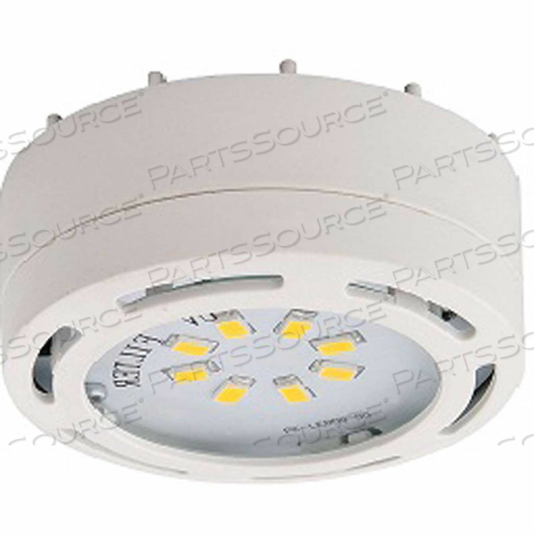 LED PUCK LIGHT, 4W, 3000 CCT, 360 LUMENS, 82 CRI, WHITE by AMAX Lighting LED PUCK LIGHT, 4W, 3000 CCT, 360 LUMENS, 82 CRI, WHITE by AMAX Lighting