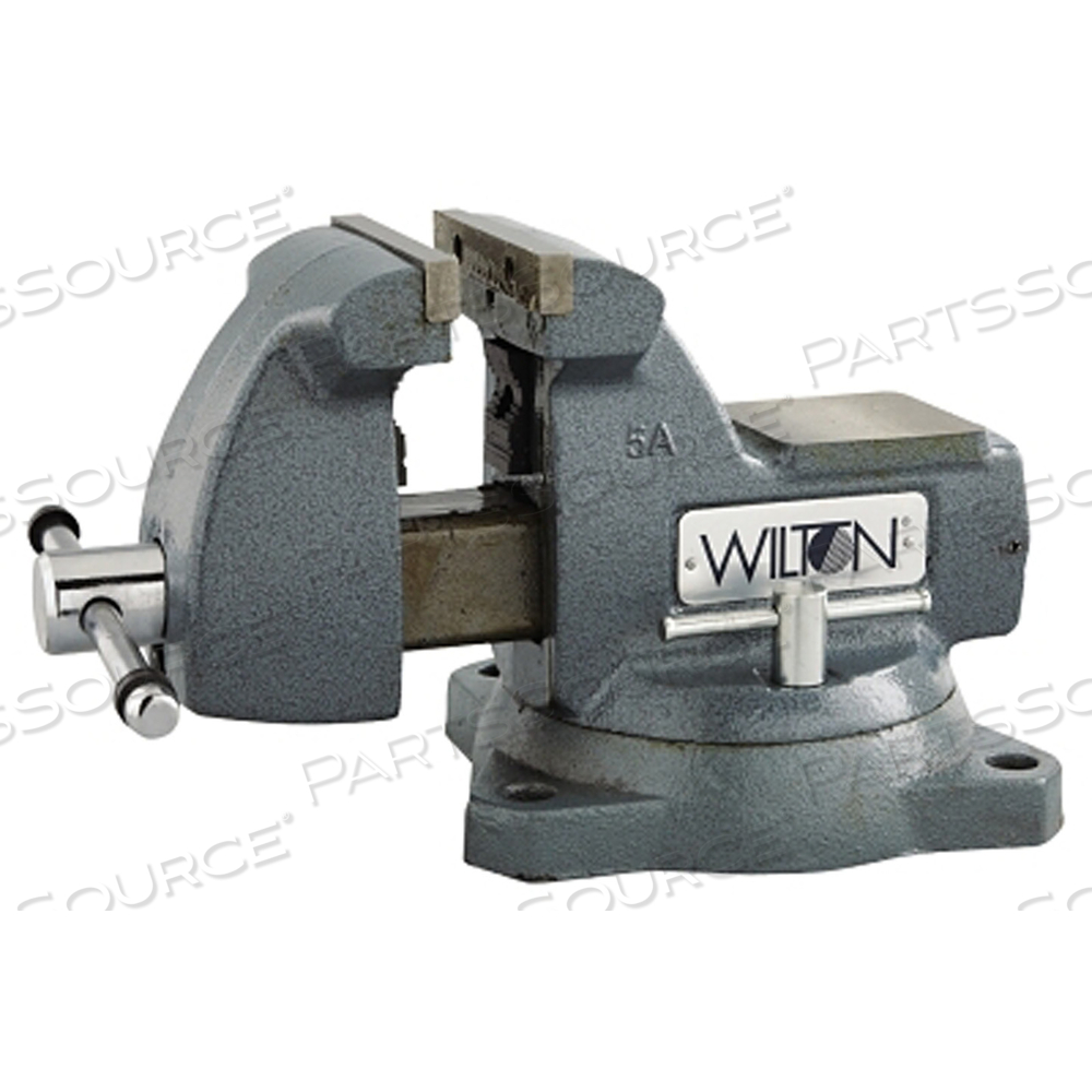 WILTON MODEL 745 5" JAW WIDTH 3-3/4" THROAT DEPTH MECHANICS VISE W/ SWIVEL BASE by Wilton/ Walter Meier Manufacturing Americas