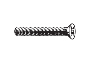 MACHINE SCREW, M6 THREAD SIZE, 10 MM LG, 316 STAINLESS STEEL, PLAIN, FLAT, PHILLIPS, METRIC by Fabory