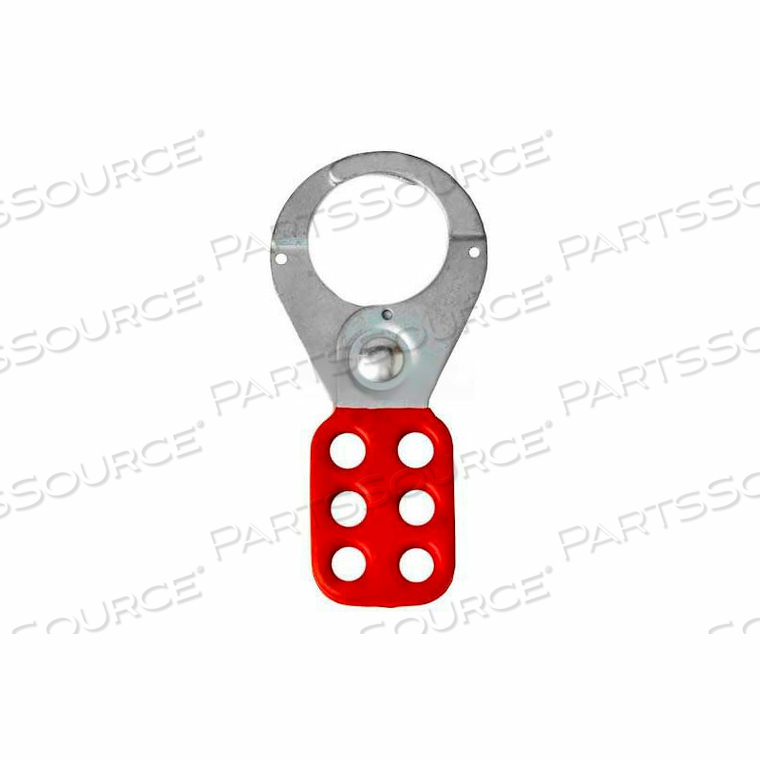 LOCKOUT TAGOUT HASP, STANDARD STYLE, 1-1/2" OPENING, RED by Horizon Mfg Enterprises, Inc