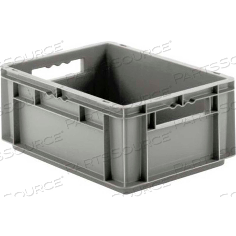 EURO-FIX SOLID CONTAINER EF4170 - 16" X 12" X 7", GRAY by SSI Schaefer