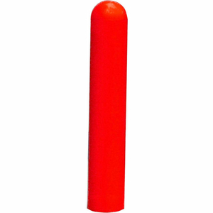 SMOOTH BOLLARD POST SLEEVE, 10" HDPE DOME TOP, RED by Ideal Shield