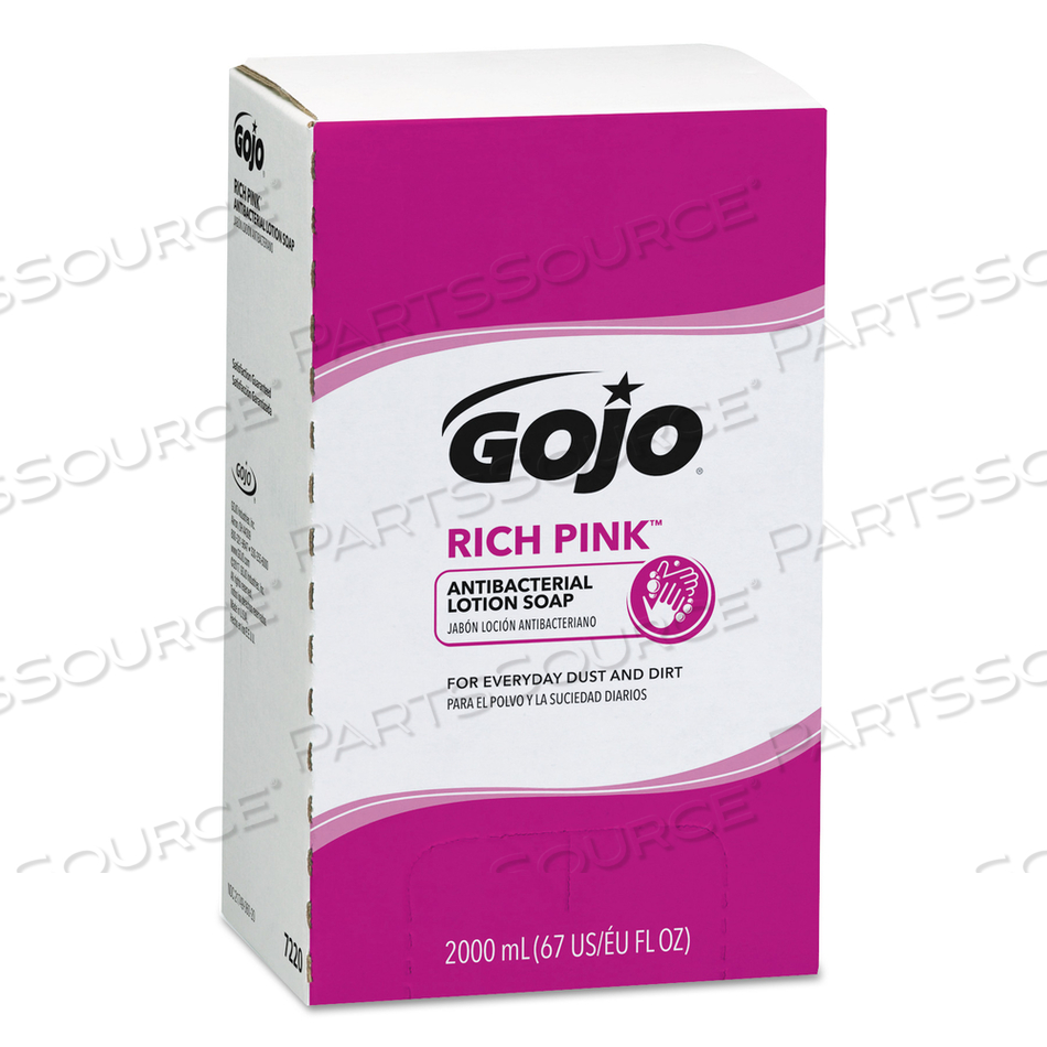 RICH PINK ANTIBACTERIAL LOTION SOAP REFILL, FLORAL, 2,000 ML by Gojo