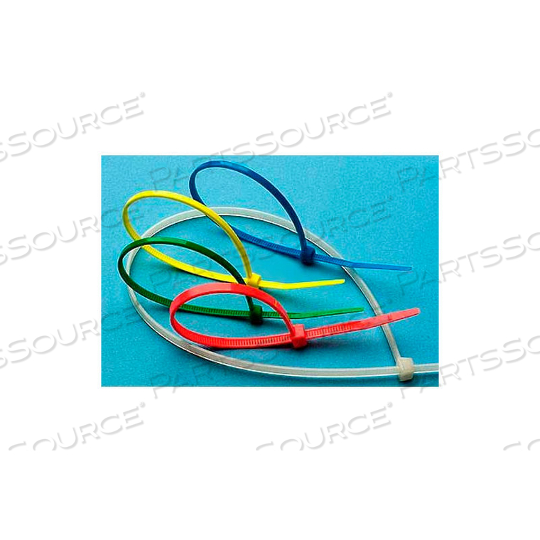 8 INCH LONG X 40 LB TENSILE STRENGTH CABLE TIE BLUE COLOR UL RECOGNIZED - 1000 PACK by Ben Clements And Sons, Inc.